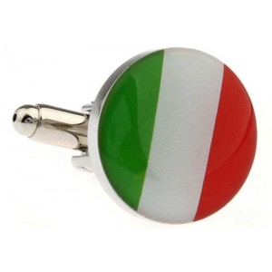 Butoni camasa rotunzi cu model steagul Italiei